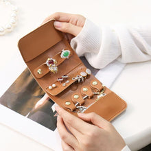 Load image into Gallery viewer, PU Multifunction Jewelry Bag Travel Portable Earrings Rings Necklaces Bracelets Jewelry Storage Bag