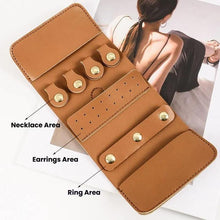 Load image into Gallery viewer, PU Multifunction Jewelry Bag Travel Portable Earrings Rings Necklaces Bracelets Jewelry Storage Bag