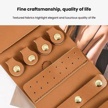 Load image into Gallery viewer, PU Multifunction Jewelry Bag Travel Portable Earrings Rings Necklaces Bracelets Jewelry Storage Bag