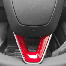 Load image into Gallery viewer, For Tesla Model 3 Car Modification Interior Carbon Fiber Steering Wheel Patch, Matte, Glossy, Red, Froged Pattern