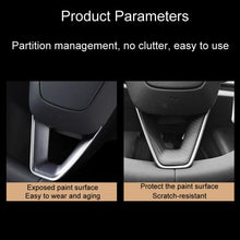 Load image into Gallery viewer, For Tesla Model 3 Car Modification Interior Carbon Fiber Steering Wheel Patch, Matte, Glossy, Red, Froged Pattern