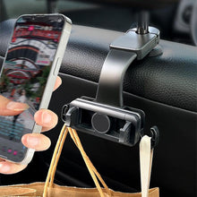 Load image into Gallery viewer, Car Rear Seat Headrest Multifunctional Rotating Telescopic Cell Phone Holder Hooks