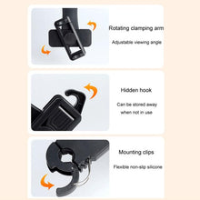 Load image into Gallery viewer, Car Rear Seat Headrest Multifunctional Rotating Telescopic Cell Phone Holder Hooks