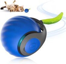 Load image into Gallery viewer, Smart Self Rolling Ball Interactive Cat Toys USB Rechargeable Cat Ball Two Speed Adjustment, TUTU Orange, TUTU Blue
