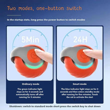 Load image into Gallery viewer, Smart Self Rolling Ball Interactive Cat Toys USB Rechargeable Cat Ball Two Speed Adjustment, TUTU Orange, TUTU Blue