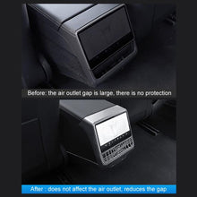 Load image into Gallery viewer, For Tesla New Model 3 / Y Car Rear Air Conditioning Vent Protection Frame, Matte Carbon Pattern, Glossy Carbon Pattern, Matte Black
