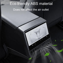 Load image into Gallery viewer, For Tesla New Model 3 / Y Car Rear Air Conditioning Vent Protection Frame, Matte Carbon Pattern, Glossy Carbon Pattern, Matte Black