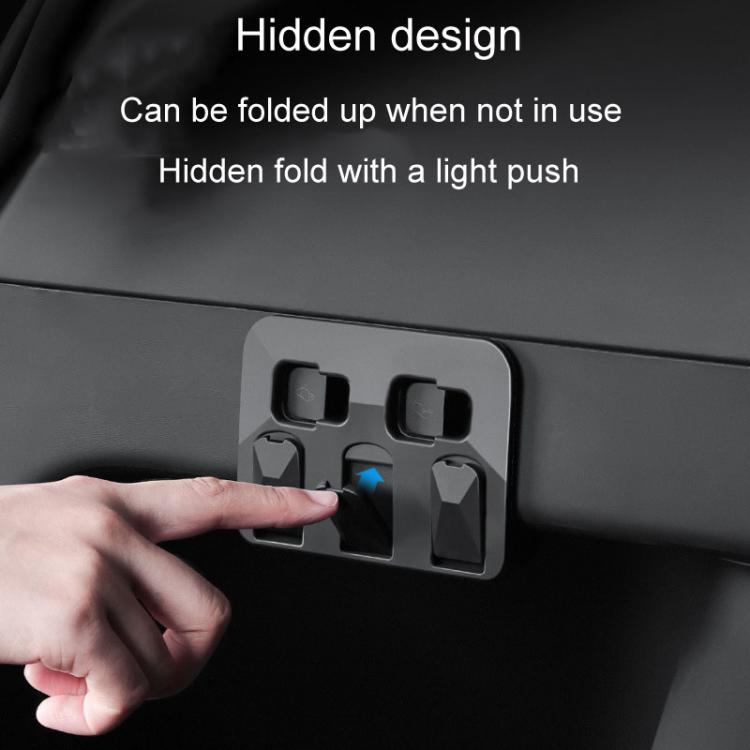 For Tesla Model Y Car Hidden Trunk Modification Button Folding Hook, For Tesla Model Y