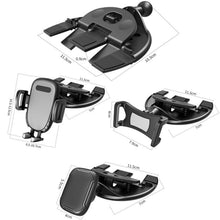 Load image into Gallery viewer, Car CD Slot Navigation Mobile Phone Holder, Automatic Lock Type Black, Automatic Lock Type Gray, Clip Type Black, Clip Type Gray, Magnet Type