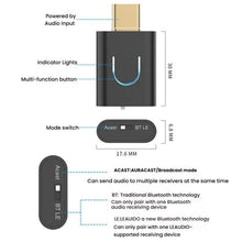 Load image into Gallery viewer, Universal Mobile Phone Computer Type-C Bluetooth Audio Transmitter
