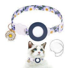 Load image into Gallery viewer, For AirTag 2nd Gen / AirTag 1st Gen Tracker Silicone Cover Small Daisy Pet Collar Dog Collar With Bell And Front Back Film