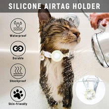 Load image into Gallery viewer, For AirTag 2nd Gen / AirTag 1st Gen Tracker Silicone Cover Small Daisy Pet Collar Dog Collar With Bell And Front Back Film