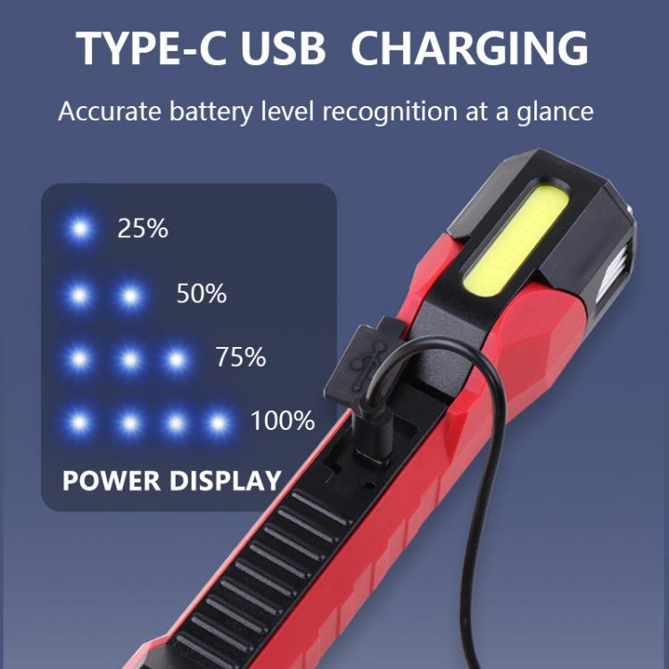 Magnet-Hook COB Rotating Strong Light Emergency Work Light