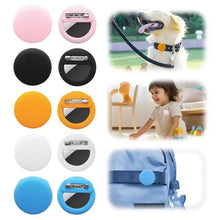Load image into Gallery viewer, For AirTag 2nd Gen / AirTag 1st Gen Tracker Round Silicone Case With Safety Pins Hidden Inside Clothes Shoes