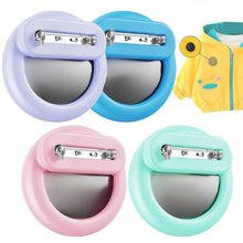 Load image into Gallery viewer, For AirTag 2nd Gen / AirTag 1st Gen Tracker Round Silicone Case With Safety Pins Hidden Inside Clothes Shoes