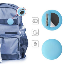 Load image into Gallery viewer, For AirTag 2nd Gen / AirTag 1st Gen Tracker Round Silicone Case With Safety Pins Hidden Inside Clothes Shoes