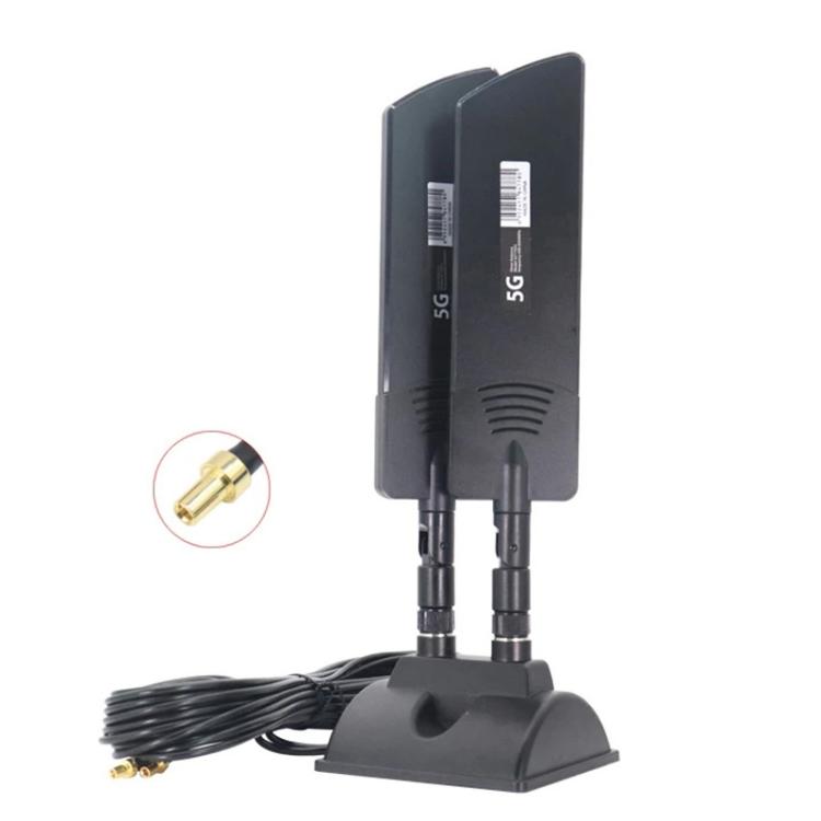 42dbi 5G Router External Antenna Outdoor Long Range WiFi Signal Coverage Booster, SMA Male Black, TS9 Black, SMA Male White, TS9 White