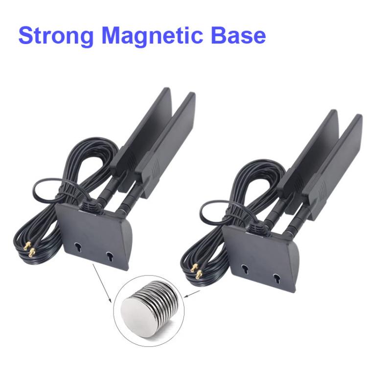 42dbi 5G Router External Antenna Outdoor Long Range WiFi Signal Coverage Booster, SMA Male Black, TS9 Black, SMA Male White, TS9 White