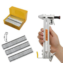 Load image into Gallery viewer, Manual Wire Trough Steel Nail Cement Nail Tool, ST18, 18mm Steel Nails 400pcs /Box
