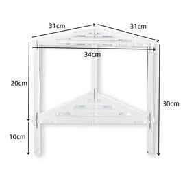 Acrylic Triangle Shower Pot Hollow Bracket