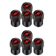Load image into Gallery viewer, 2 Sets Car Modification Aluminum Tire Valve Caps, Graphic Model, Alphabet Model, Red Logo, Blue Logo