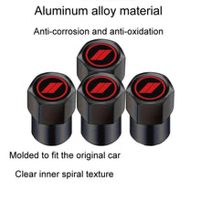 Load image into Gallery viewer, 2 Sets Car Modification Aluminum Tire Valve Caps, Graphic Model, Alphabet Model, Red Logo, Blue Logo