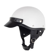 Load image into Gallery viewer, Motorcycle Helmet Brim Retro 3-Button Helmet Visor Sunshade Protection Half Helmet Hat Brim