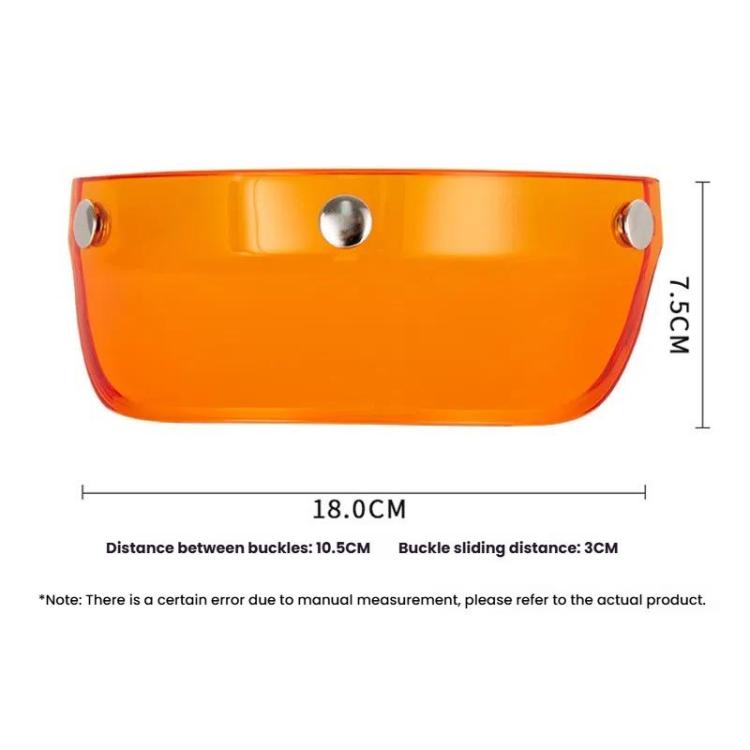 Motorcycle Helmet Brim Retro 3-Button Helmet Visor Sunshade Protection Half Helmet Hat Brim