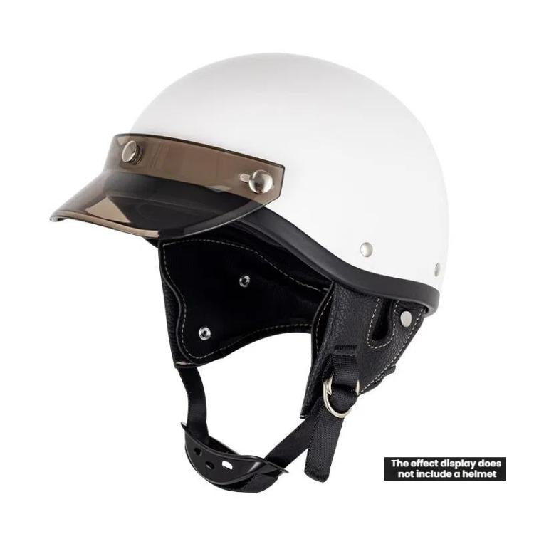 Motorcycle Helmet Brim Retro 3-Button Helmet Visor Sunshade Protection Half Helmet Hat Brim
