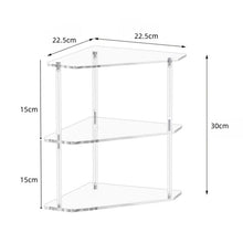 Load image into Gallery viewer, Three-Layer Acrylic Corner Storage Table For Living Room And Study