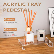 Load image into Gallery viewer, Acrylic Tray Base Dressing Table Storage Rack, 1pc, 2pcs
