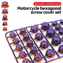 Load image into Gallery viewer, E-Bike Motorcycle Hexagonal Screw Cap Modification Accessories Electroplated Burned Titanium Screw Decoration