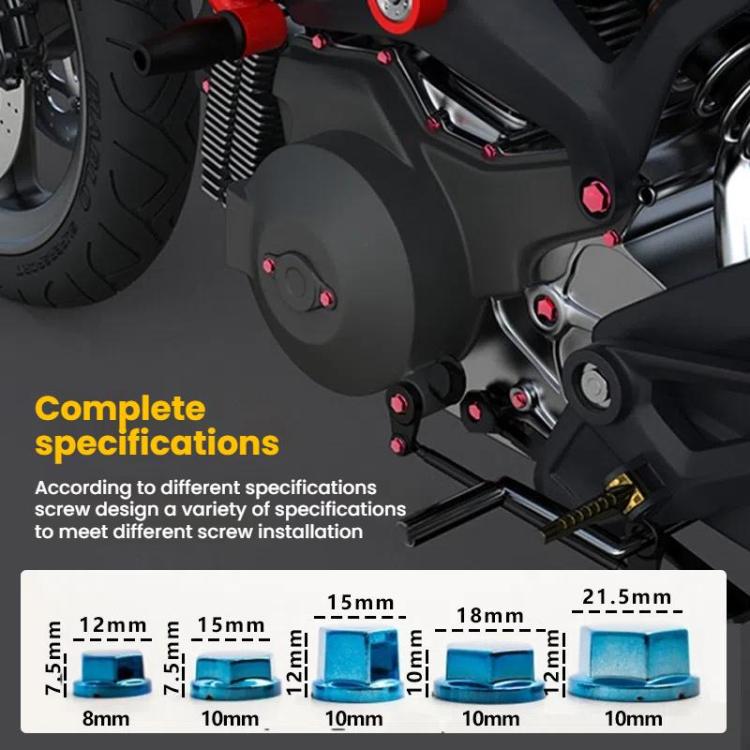 Motorcycle Scooter Modification Parts Screw Cover Decorative Screw Cap