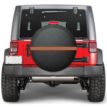 Load image into Gallery viewer, Thickened Imitation Leather Car Tire Protector Spare Tire Cover With Reflective Stripes, 14inch, 15inch, 16inch, 17inch
