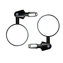 Load image into Gallery viewer, 2pcs /Set Motorcycle Rearview Mirror Modified Retro Folding Round E-Bike Universal Reversing Mirror Reflector, Flat, Convex