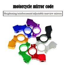Load image into Gallery viewer, Motorcycle Modified Rear View Mirror Bracket Holder Clamp E-Bike Mirror Mount Reflector Clamp
