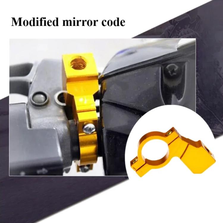 Motorcycle Modified Rear View Mirror Bracket Holder Clamp E-Bike Mirror Mount Reflector Clamp