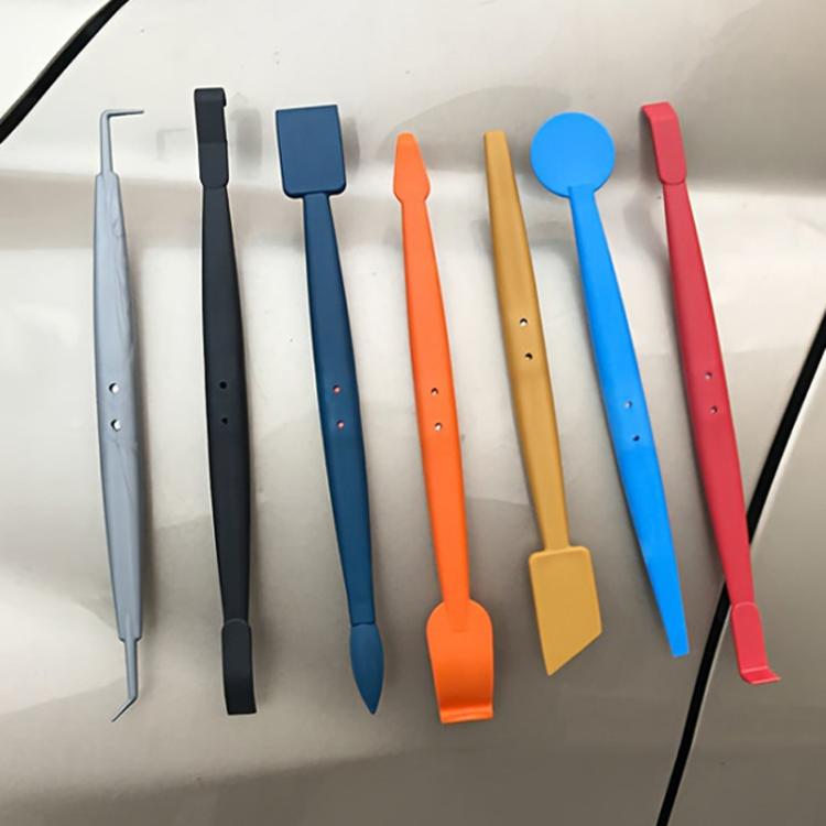 Car Wrap Trimming Edge Tinting Tool Solar Film With Magnetic Squeegee Scraper Kit, 7pcs /Set