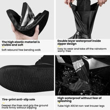 Load image into Gallery viewer, SULAITE Motorcycle Shoe Cover Thickened Anti-slip Wear-resistant Rain Shoes Outdoor Riding Adult Rain Boots, S, M, L, 2XL