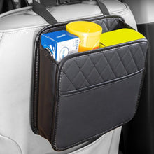Load image into Gallery viewer, Multifunctional Car Seat Back Storage Bag Car Leather Trash Can Decoration Products