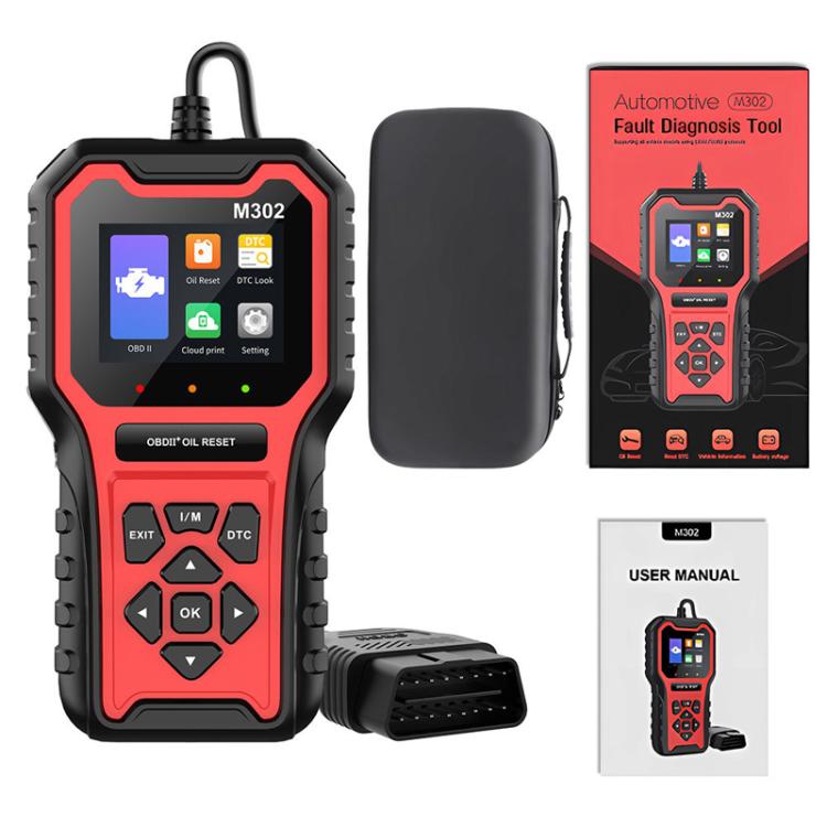 Car Oil Reset Code Reader Automotive Maintenance Light Zero Reset Fault Diagnosis Tool, M302