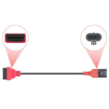 Load image into Gallery viewer, For SYM SANYANG Motorcycle OBD Cable 3Pin To OBD2 16Pin Diagnostic Adapter Scanner Extension Cable