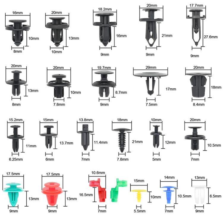 Car Retainer Clips Fasteners Remover Kit Automotive Clips Set, 680pcs /Set