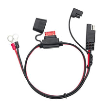 Load image into Gallery viewer, O-Terminal to SAE Power Cable With Fuse Battery Charger Extension Adapter Wire, 60cm