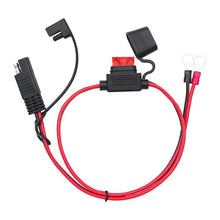 Load image into Gallery viewer, O-Terminal to SAE Power Cable With Fuse Battery Charger Extension Adapter Wire, 60cm