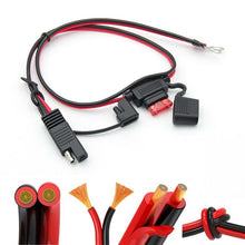 Load image into Gallery viewer, O-Terminal to SAE Power Cable With Fuse Battery Charger Extension Adapter Wire, 60cm