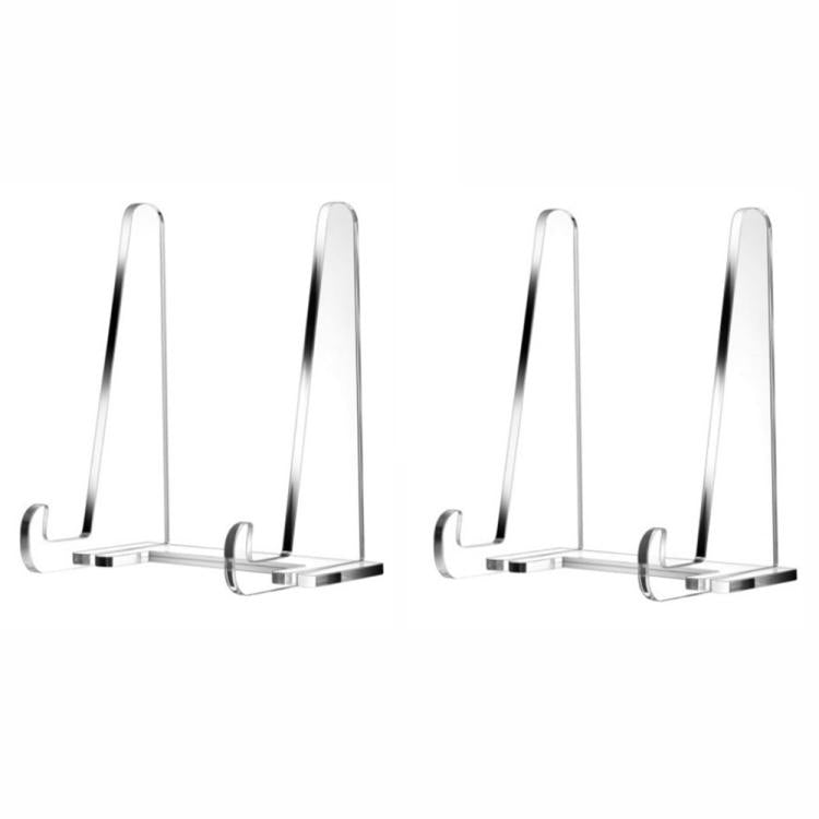 Acrylic Photo Frame Book Picture Plate Stand, 1set, 2sets