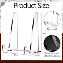 Load image into Gallery viewer, Acrylic Photo Frame Book Picture Plate Stand, 1set, 2sets