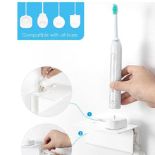Load image into Gallery viewer, Acrylic Wall-mounted Bathroom Electric Toothbrush Holder