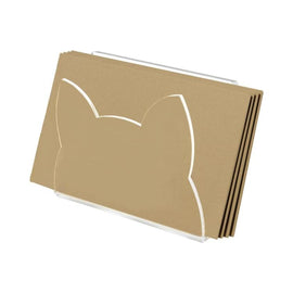 Acrylic Cat-Shaped Mail Sorting Desktop Envelope Rack, YX155